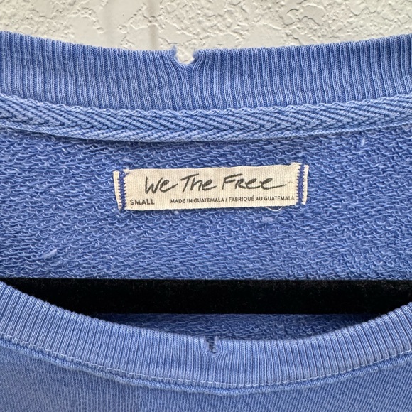 Free People Blue Sweatshirt - Picture 3 of 4